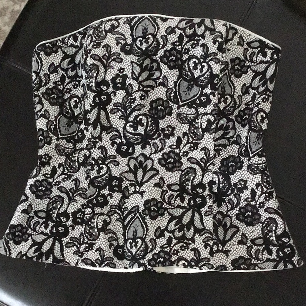 Black & White Bustier
